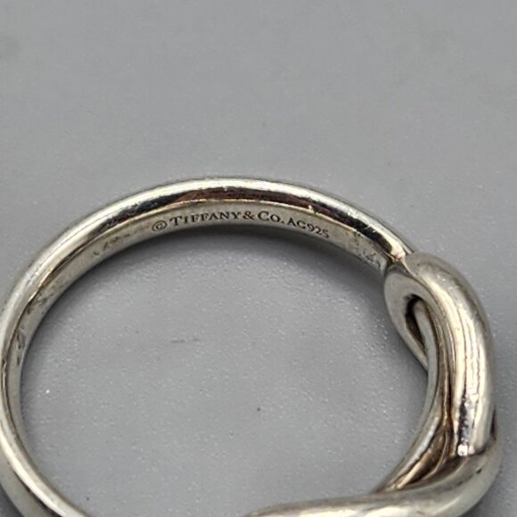 Tiffany & Co. Sterling Silver Infinity Ring Size 4 - Picture 5 of 7